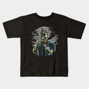 Zombie Photographer Kids T-Shirt